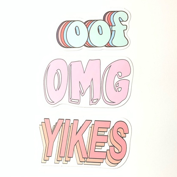 3 Piece Vinyl Sticker Set - Picture 1 of 3